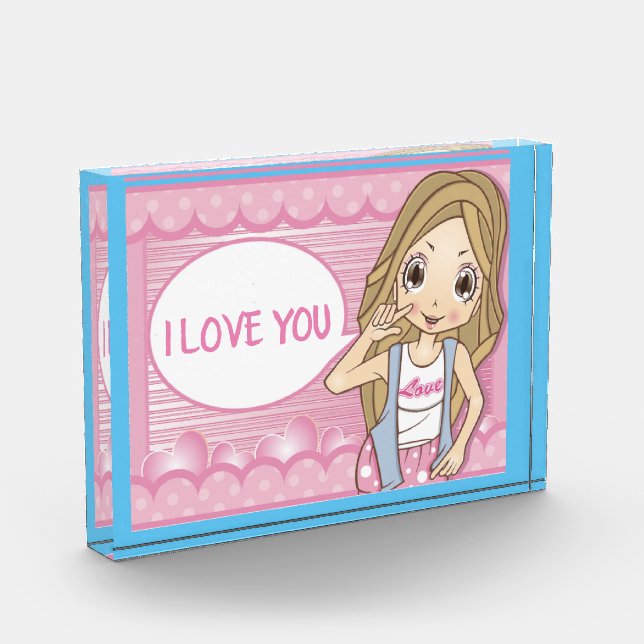 I LOVE YOU PHOTO BLOCK (Left)