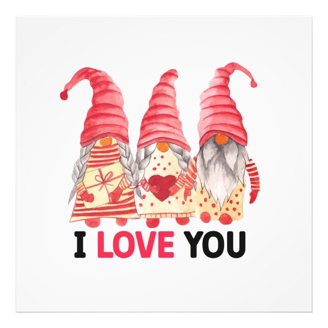 I love you photo print (Front)