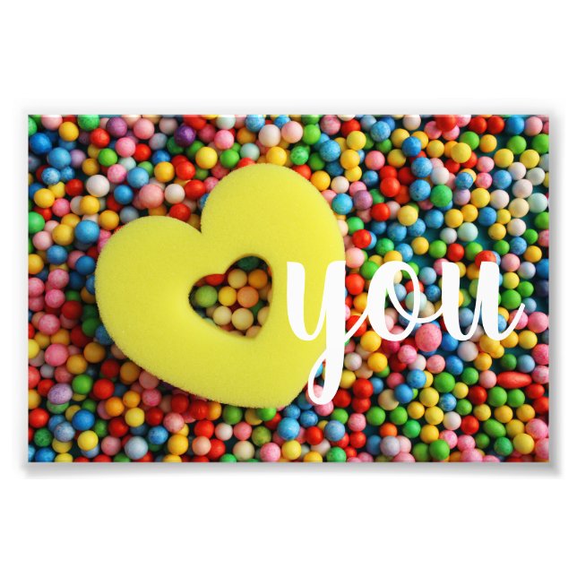 I love you photo print (Front)