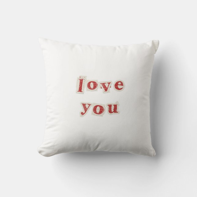 I love you pillow (Front)