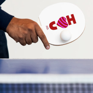 I Love You Ping Pong Paddle