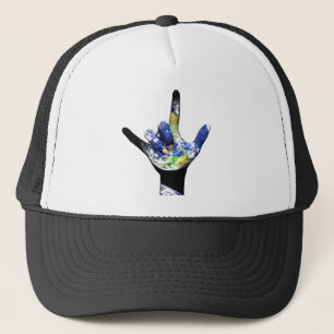 I Love You Planet Earth Hat