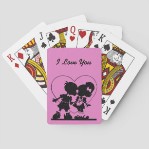 I Love You Playing Cards