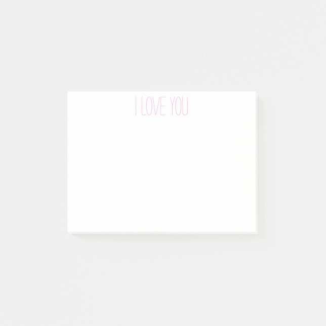 I LOVE YOU Post-it Notes (Front)