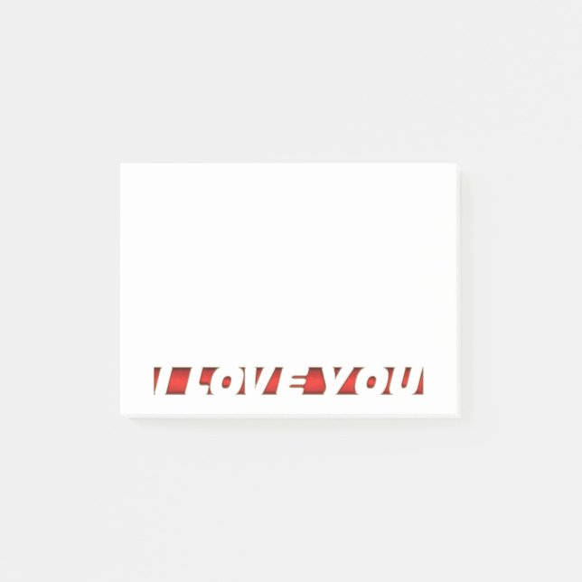 I Love You Post-it Notes (Front)