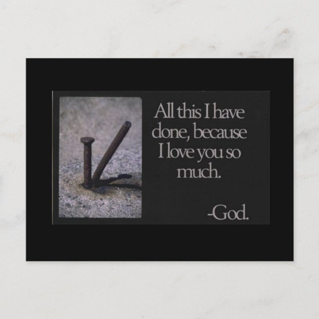 I love you. postcard (Front)