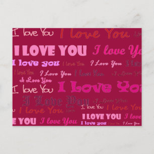 I Love You Postcard