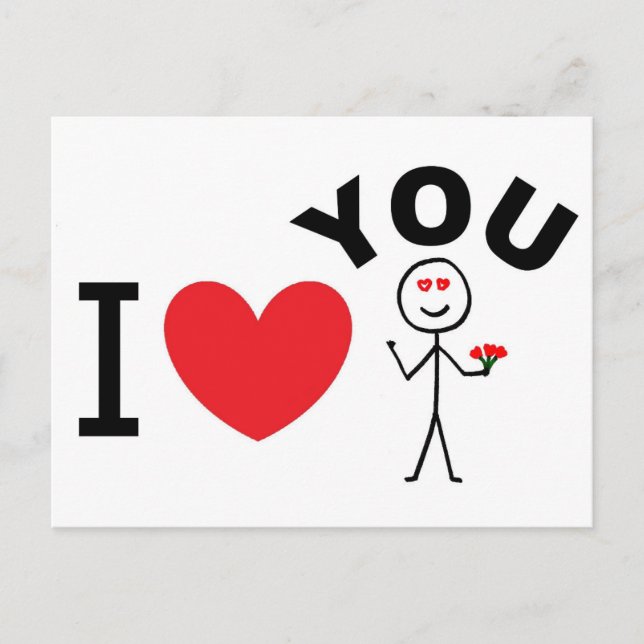 I Love You Postcard (Front)