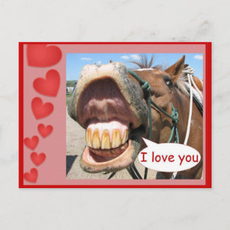 I love you postcard