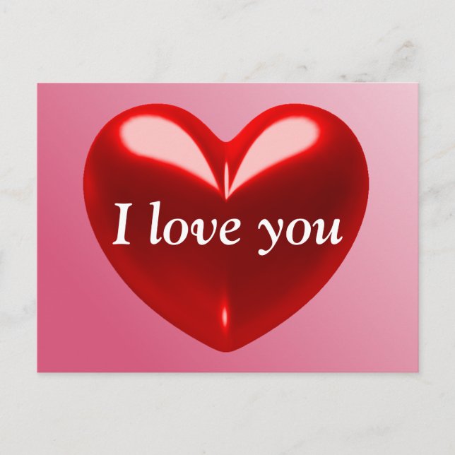 I LOVE YOU POSTCARD (Front)