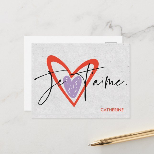 I Love You Postcards, Love Postcard (Front/Back In Situ)