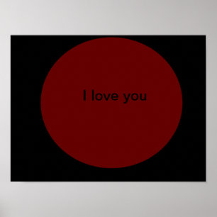 I love you poster
