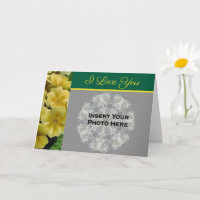 I Love You Primrose Flowers Personalised Photo 