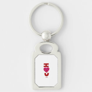 I Love You Rectangle Keychain