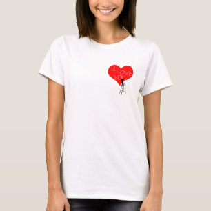I Love You Red Heart funny cool elegant T-Shirt