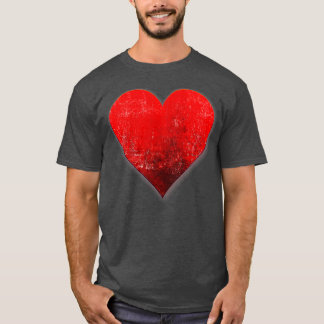 I Love You Red Heart Valentines Day Emoticon  T-Shirt