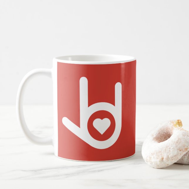 I Love You, Red Mug (With Donut)