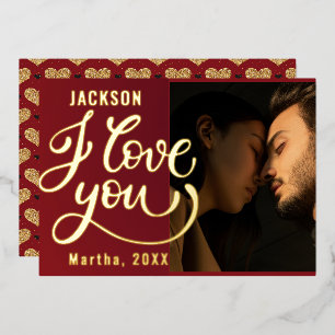 I Love You Romantic Photo Valentines Day