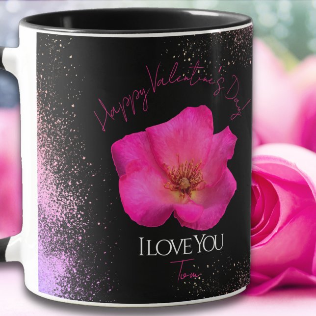 I Love You - Rose -Valentines Personalised Trendy  Mug (Creator Uploaded)