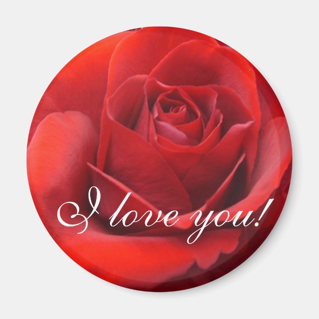 "I Love You" Roses Magnet (Front)