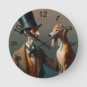 I Love You Round Clock