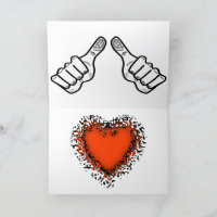 I Love You said w/ hand gestures & colourful heart
