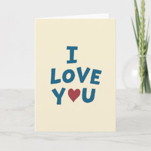 I Love You Scribble Heart Card