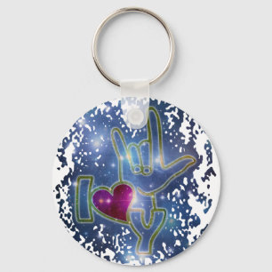I LOVE YOU / sign language Key Ring
