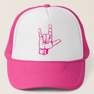 I Love You Sign Language Trucker Hat