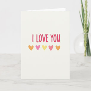 I Love You Simple Heartfelt Card