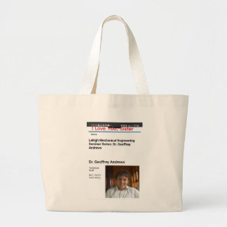 I Love You Sister Large Tote Bag