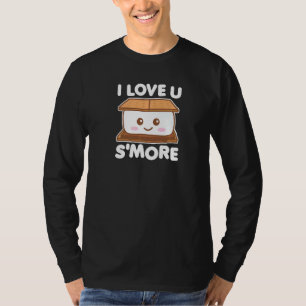 I Love You Smore Camping S'more Pun Dark T-Shirt
