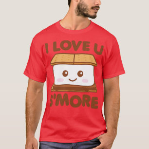 I Love You Smore Funny Camping Smore Pun Dark 1 T-Shirt