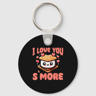 I Love You S'more Kawaii Marshmallow Key Ring