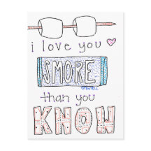 I Love You Smore Postcard