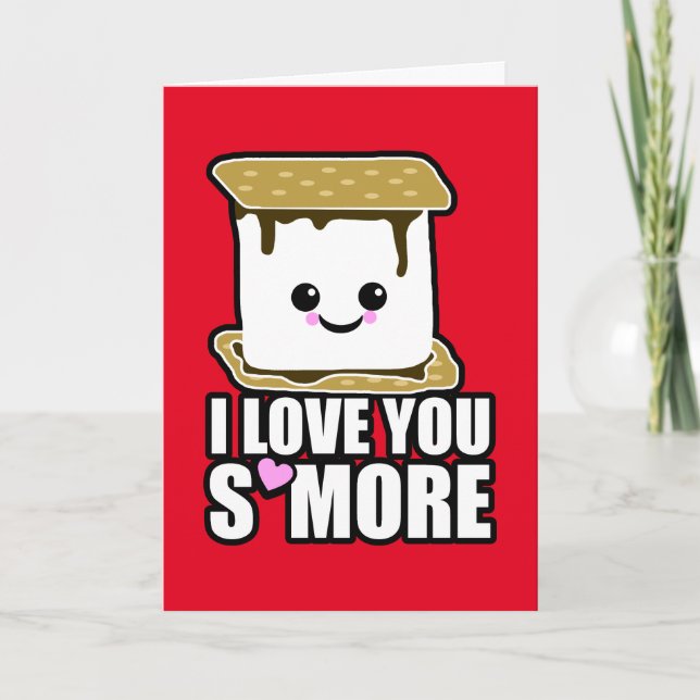I Love You S'more Valentine's Day Holiday Card (Front)