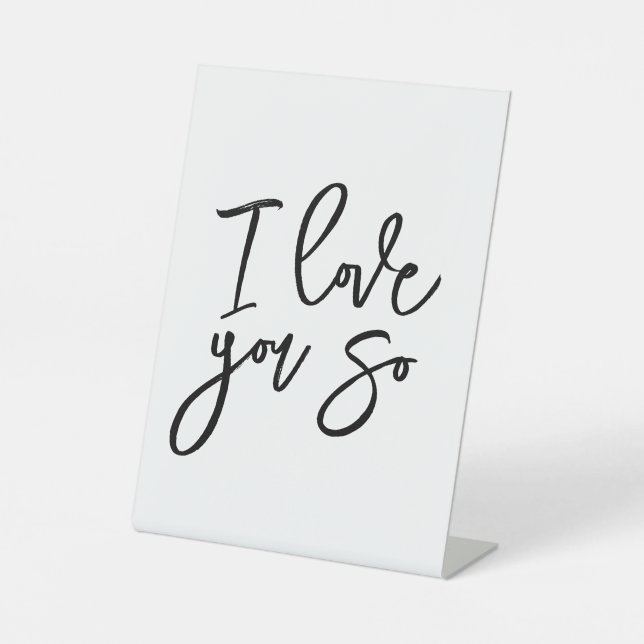I love you so decorative sign (Front)