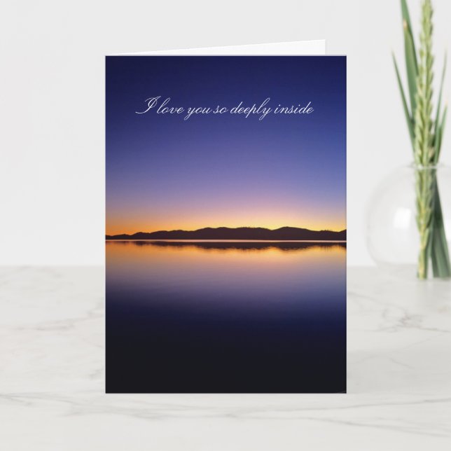 I love you so deeply inside card (Front)