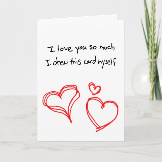 I love you so much... holiday card (Front)