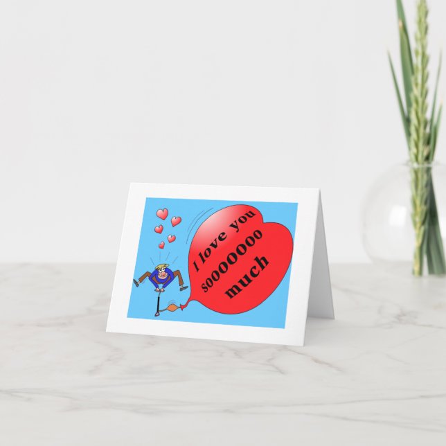 "I love you so much" notecard (Front)
