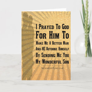 I Love You Son Card