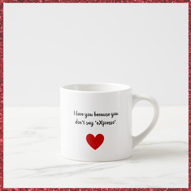 I Love You Speciality Espresso Cup (Bookmark my store! https://www.zazzle.com/store/capricepetit)