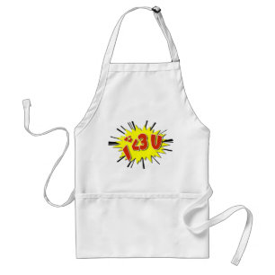 I love you standard apron