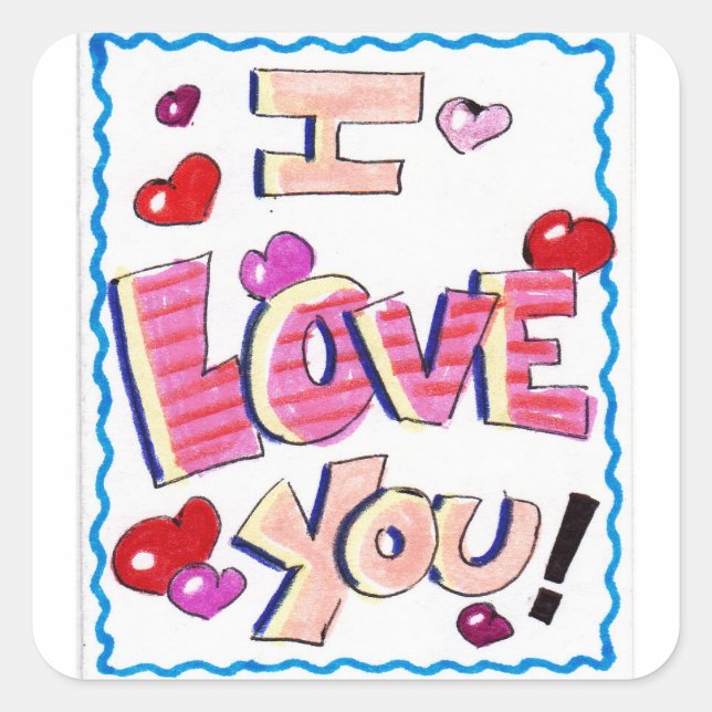 I Love You sticker (Front)
