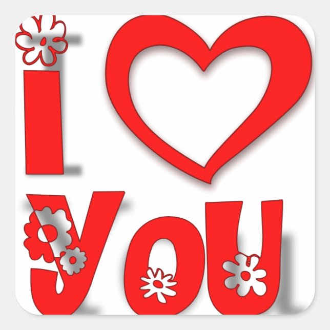 I Love You Sticker (Front)