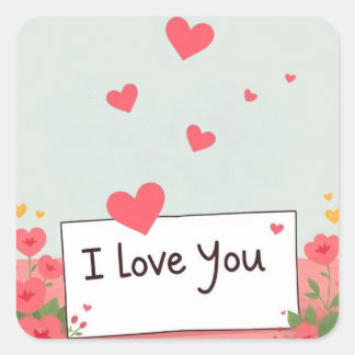 I Love You Stickers 