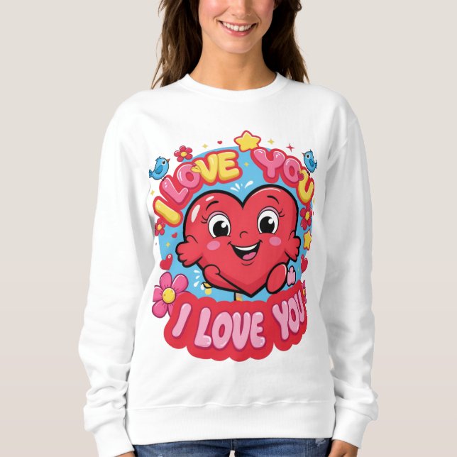 I Love You  Sweatshirt (Front)