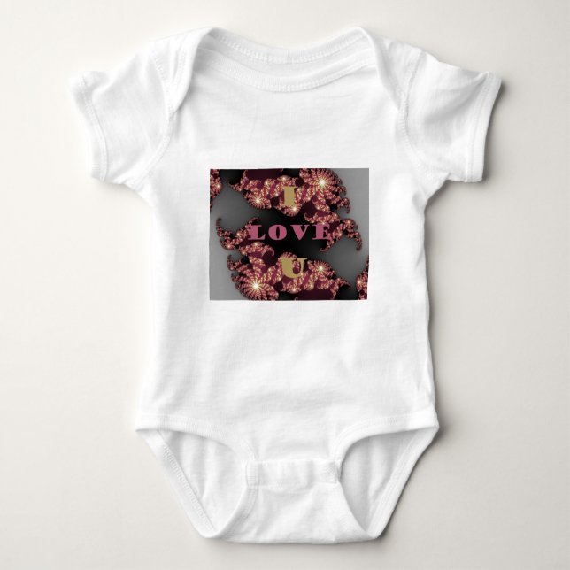 I Love You Sweetheart Baby Bodysuit (Front)