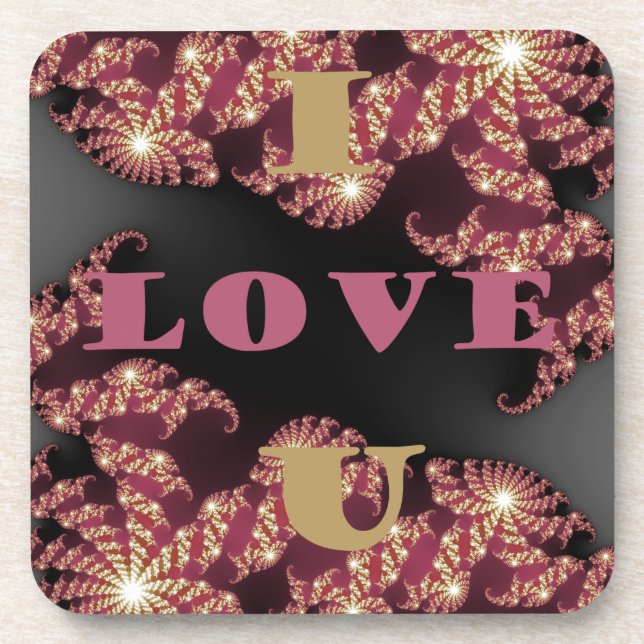 I Love You Sweetheart Coaster (Front)