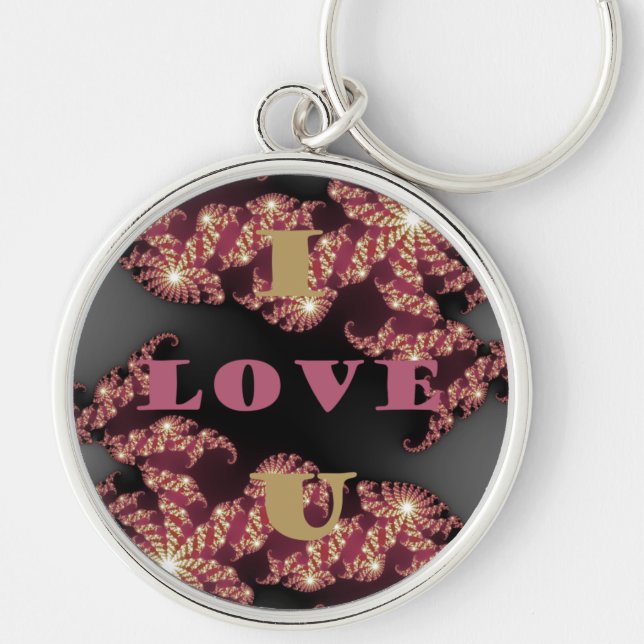 I Love You Sweetheart Key Ring (Front)